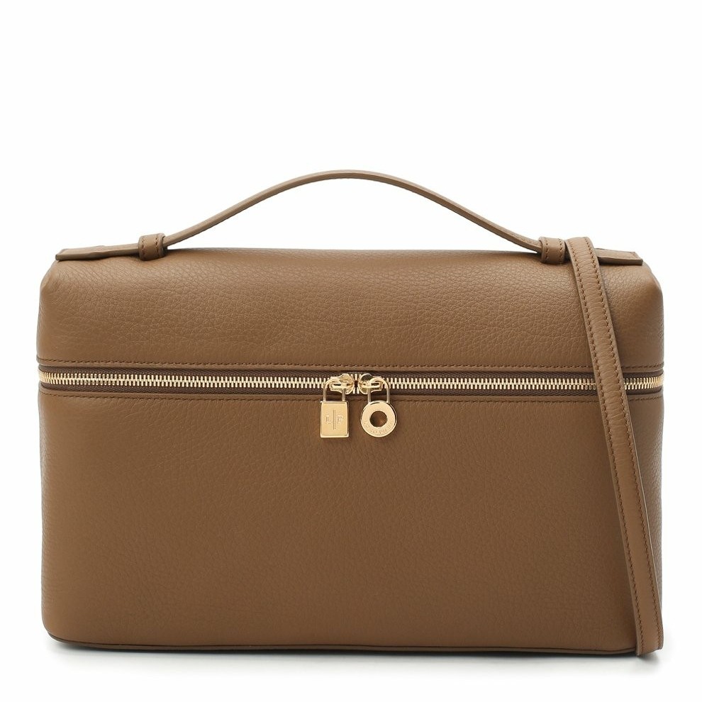 L**o p*ana extra pocket pouch l27 in chai grained leather