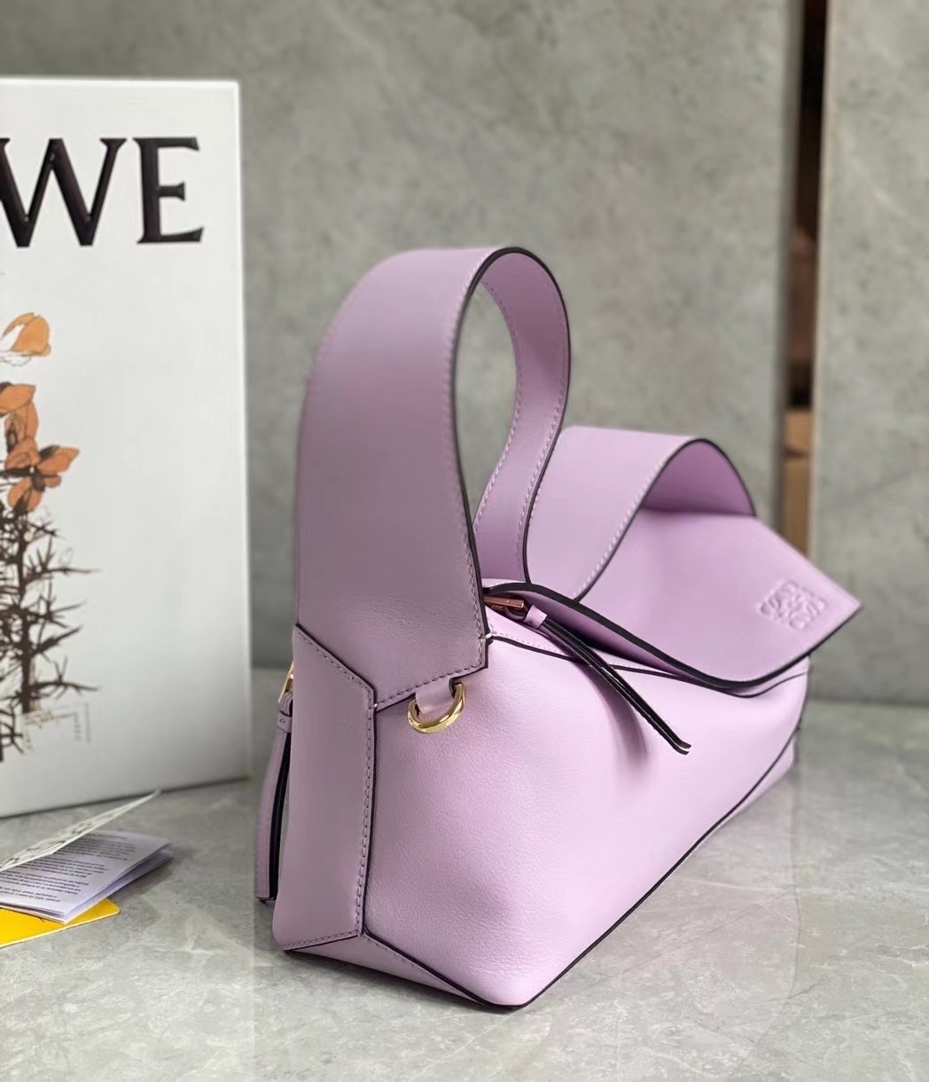 L0ew* puzzle hobo bag in pink nappa calfskin