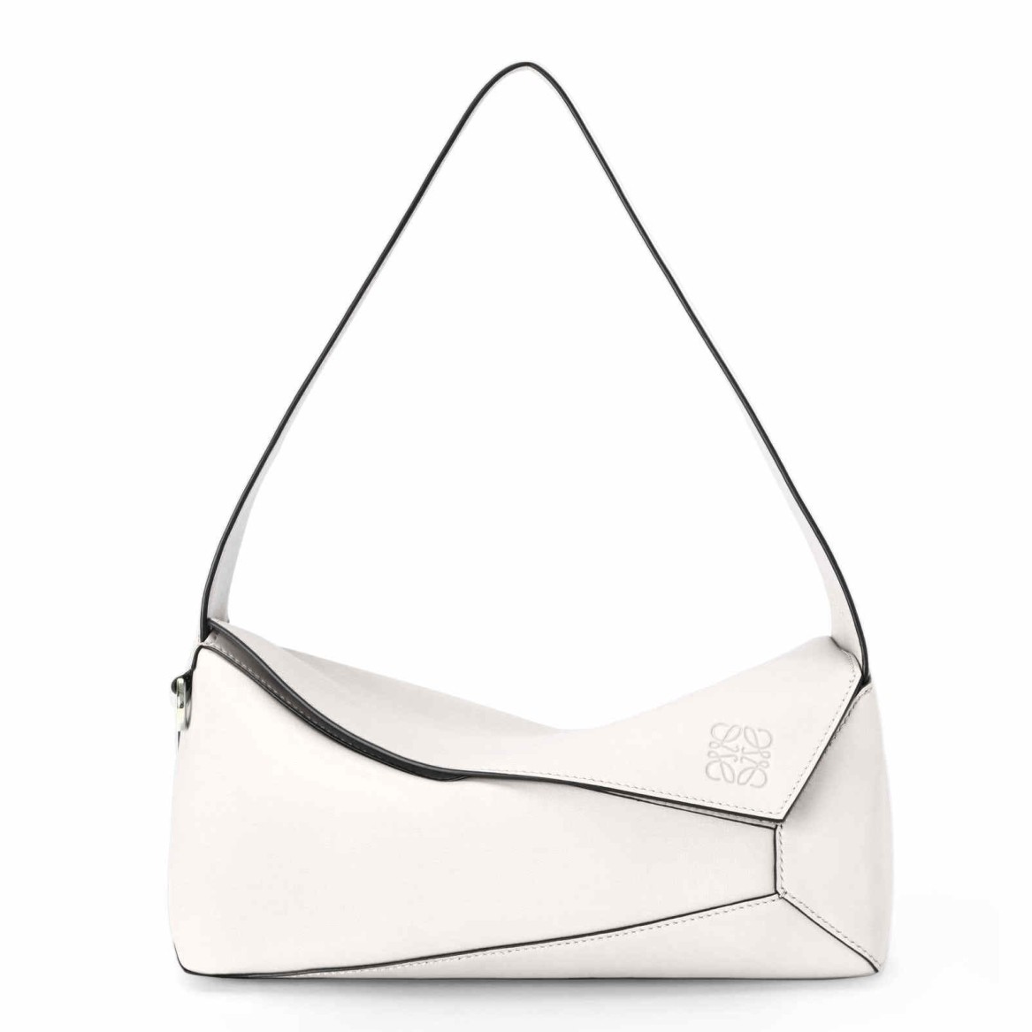 L0ew* puzzle hobo bag in white nappa calfskin