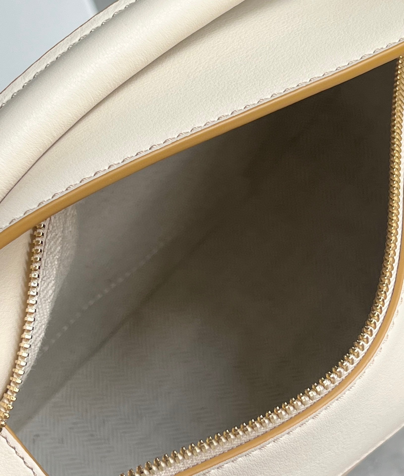 L0ew* puzzle small bag in multicolor angora and beige calfskin