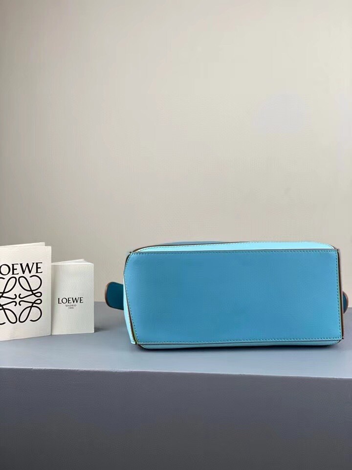 L0ew* small puzzle bag in blue/blueberry/lilas calfskin