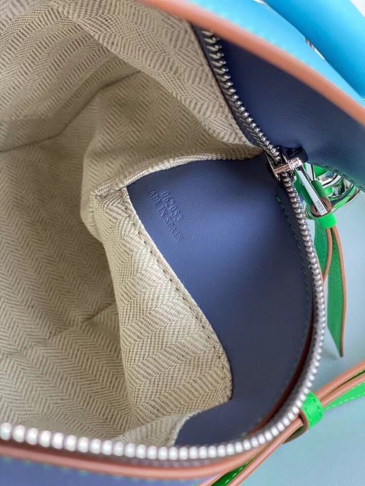 L0ew* small puzzle bag in blue/blueberry/lilas calfskin