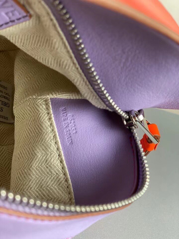 L0ew* small puzzle bag in grapefruit/mauve/lilas calfskin