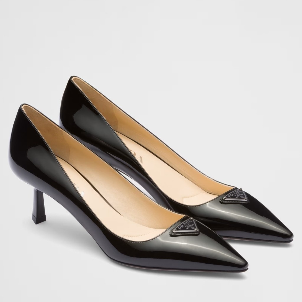 Pra*a pumps 55mm in black patent leather