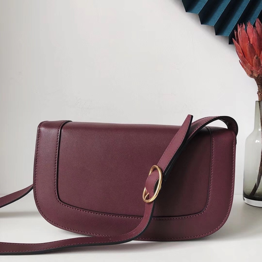 valentino S*pervee crossbody bag in burgundy leather
