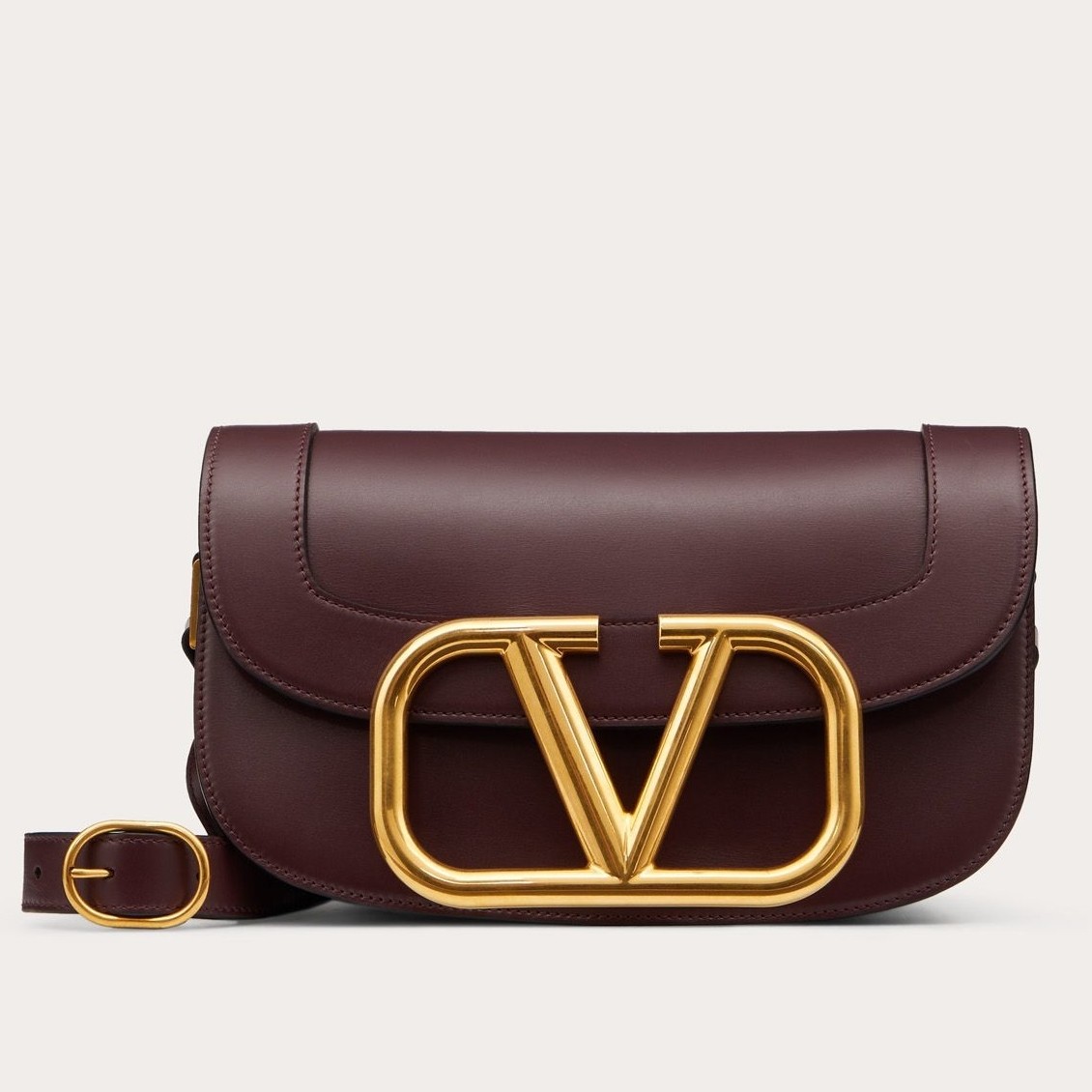 valentino S*pervee crossbody bag in burgundy leather