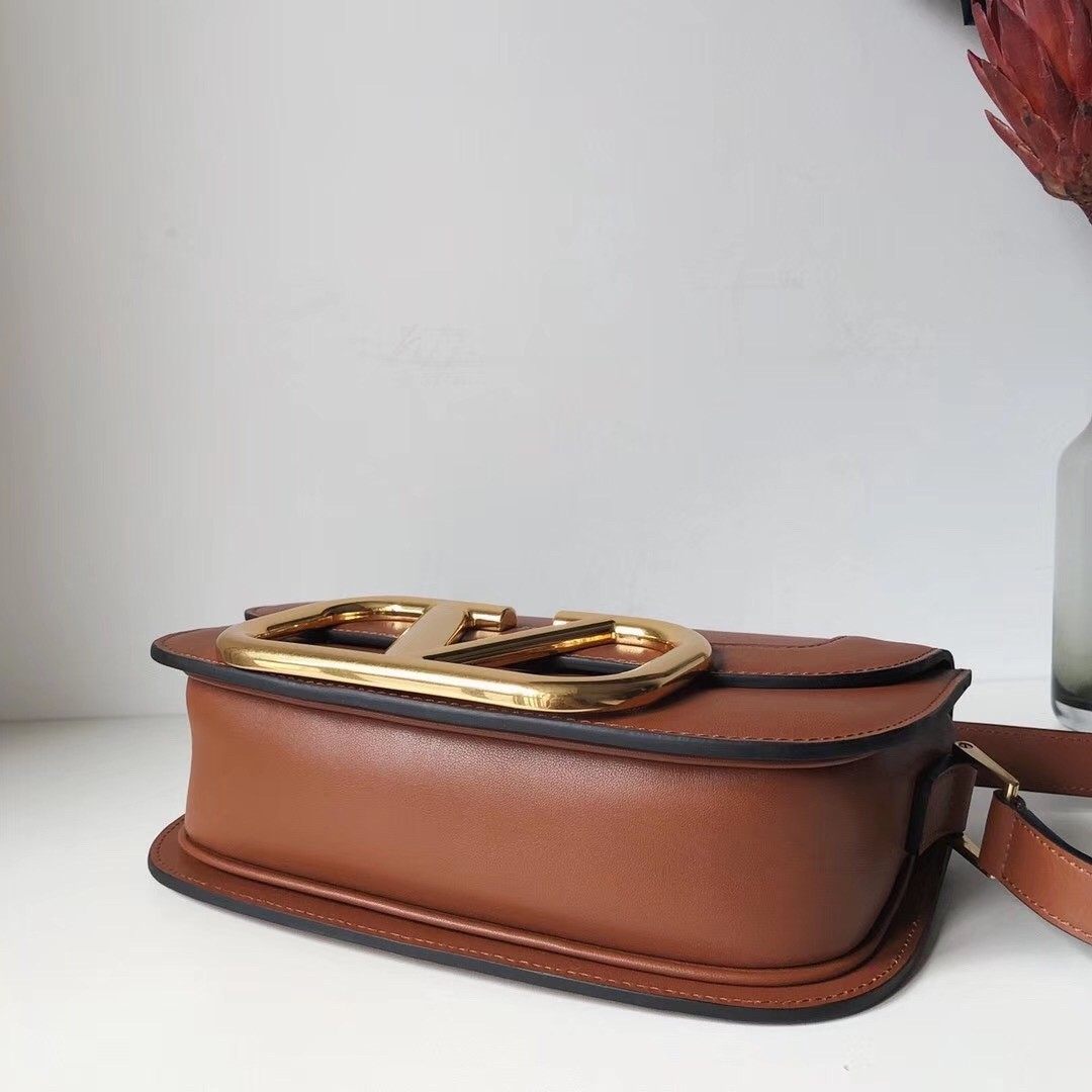 valentino S*pervee crossbody bag in brown leather
