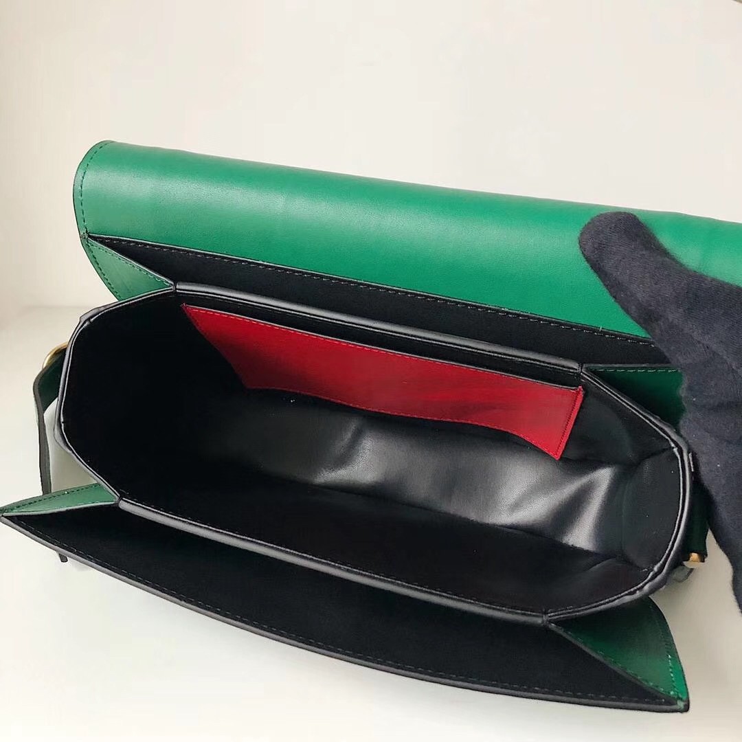 valentino S*pervee crossbody bag in green leather