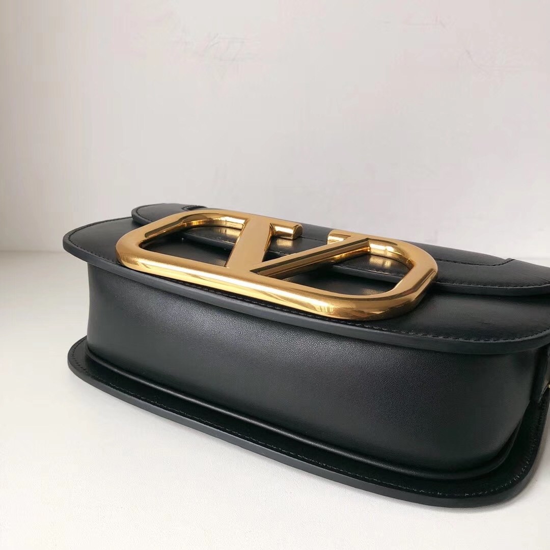 valentino S*pervee crossbody bag in black leather
