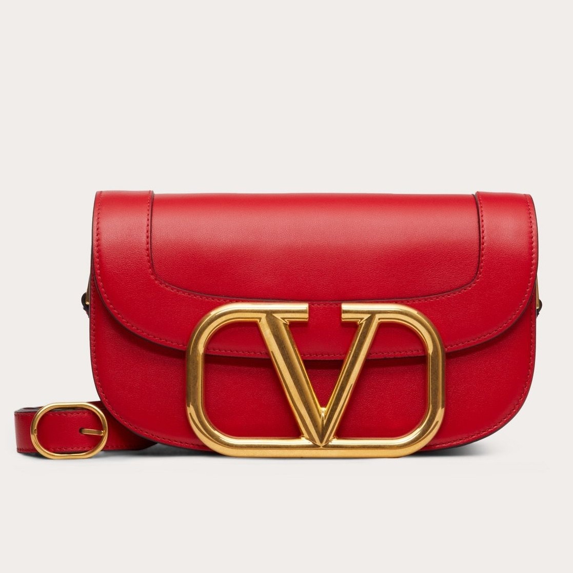 valentino S*pervee crossbody bag in red leather