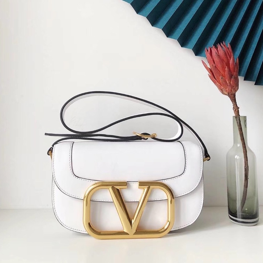valentino S*pervee crossbody bag in white leather
