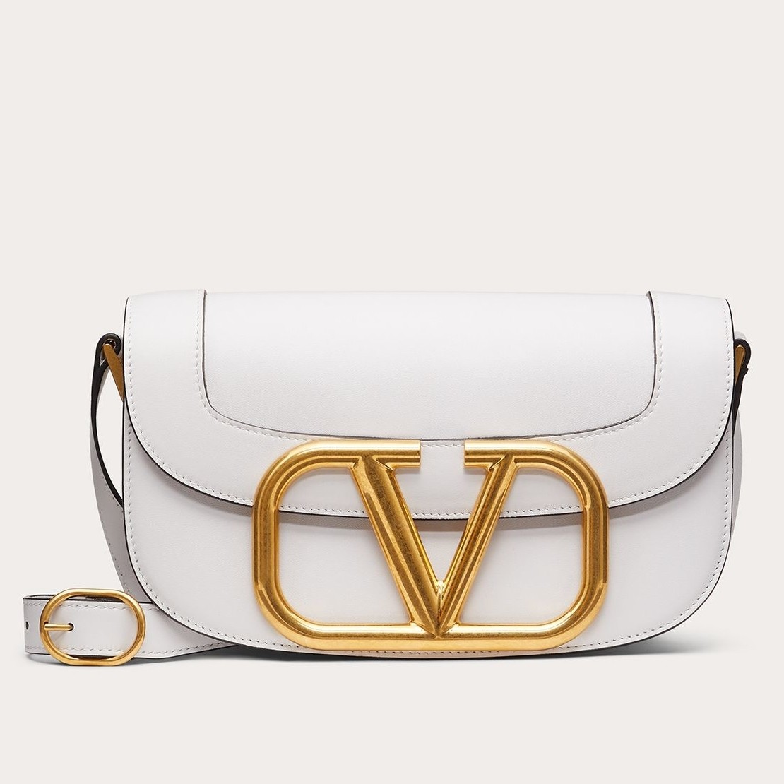 valentino S*pervee crossbody bag in white leather