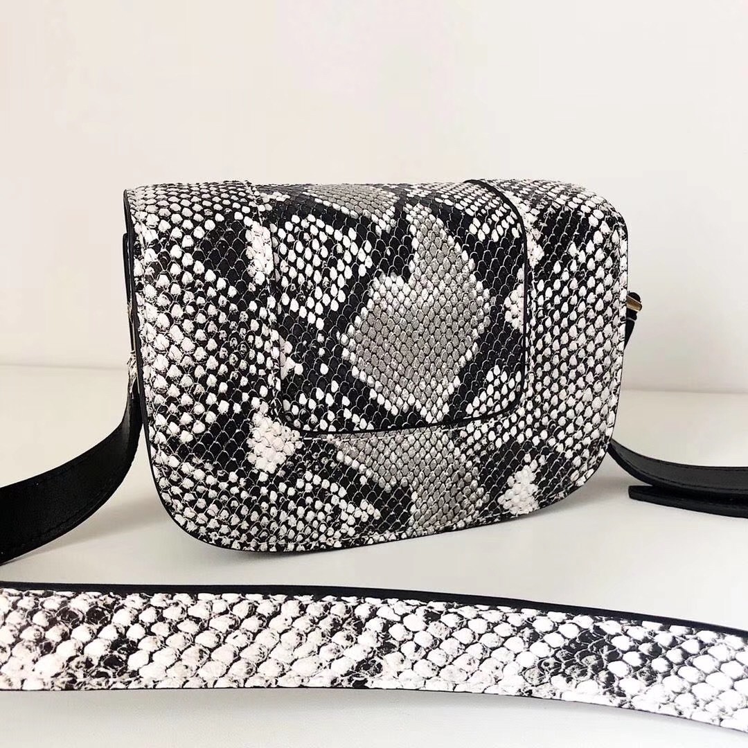 Va1e*ntin0 small s*pervee crossbody bag in embossed python leather