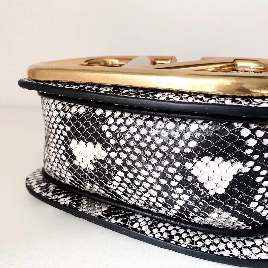Va1e*ntin0 small s*pervee crossbody bag in embossed python leather