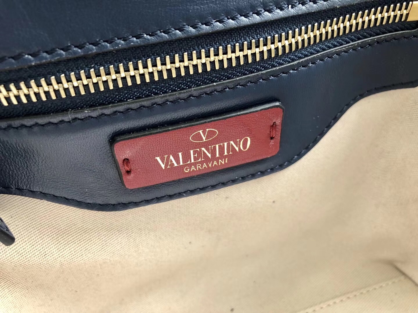 Valentino Garavani Blue VLTN Quilted Candystud Bag