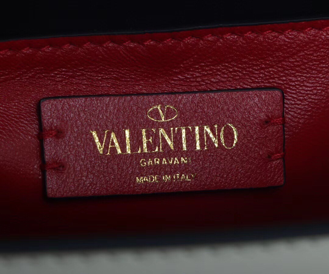 Valentino Small Vsling Shoulder Bag In White Calfskin