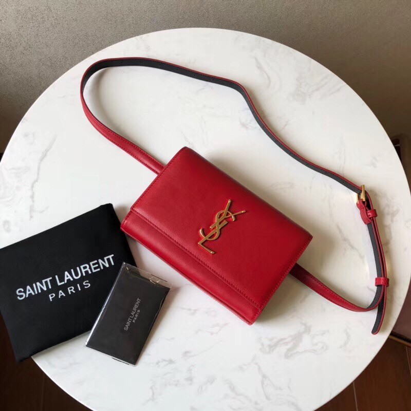 Sa**t Lau*nt red kate belt bag