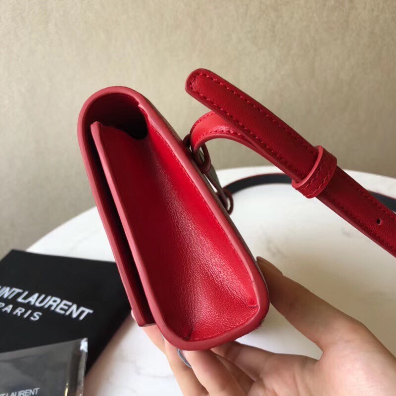Sa**t Lau*nt red kate belt bag