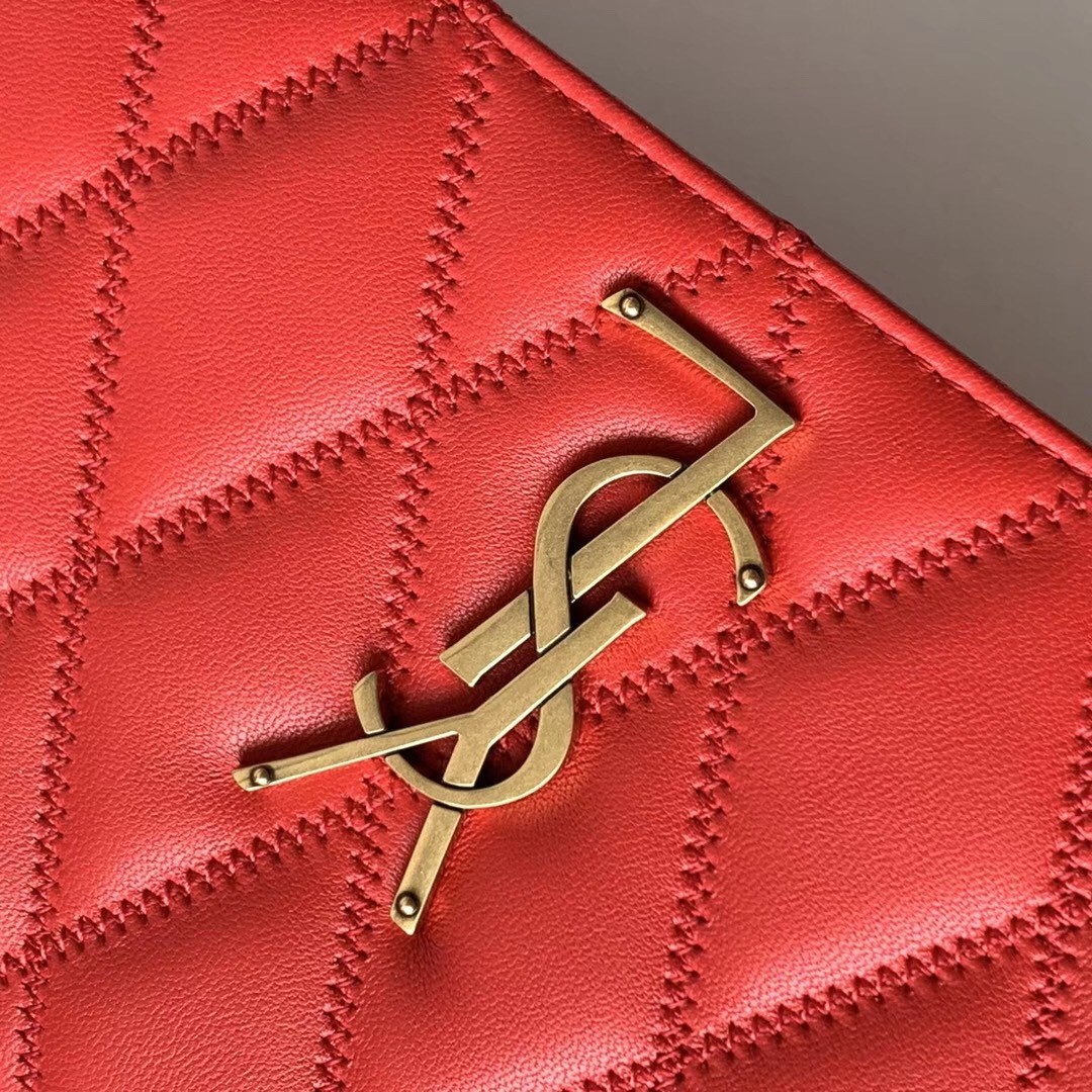 sa**t lau*nt angie chain bag in red Di*m*nd lambskin