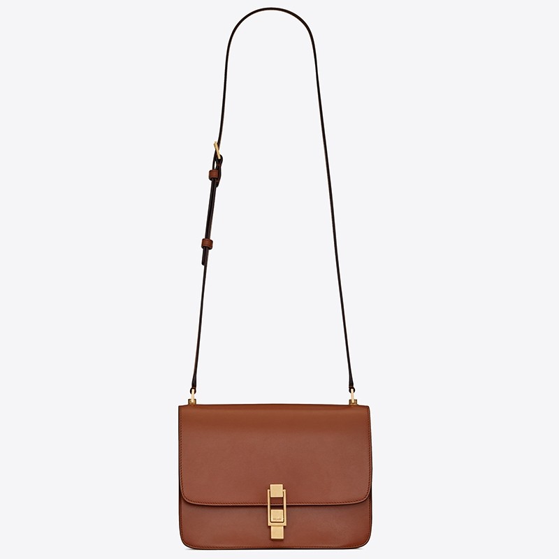Sa**t Lau*nt carre satchel bag in brick leather