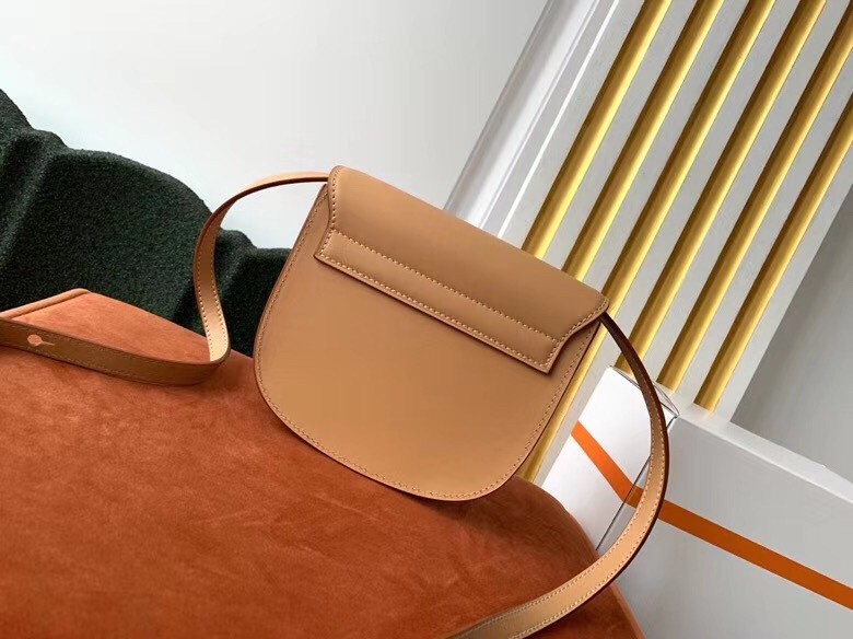 Sa**t Lau*nt kaia small satchel bag in brown calfskin