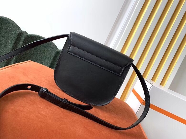 Sa**t Lau*nt small kaia satchel bag in black calfskin