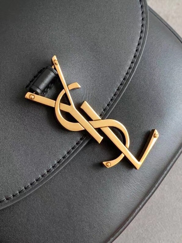 Sa**t Lau*nt small kaia satchel bag in black calfskin