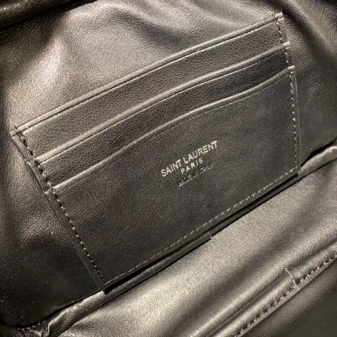 Sa**t Lau*nt lou mini all black bag