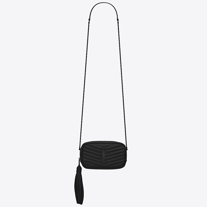 Sa**t Lau*nt lou mini all black bag