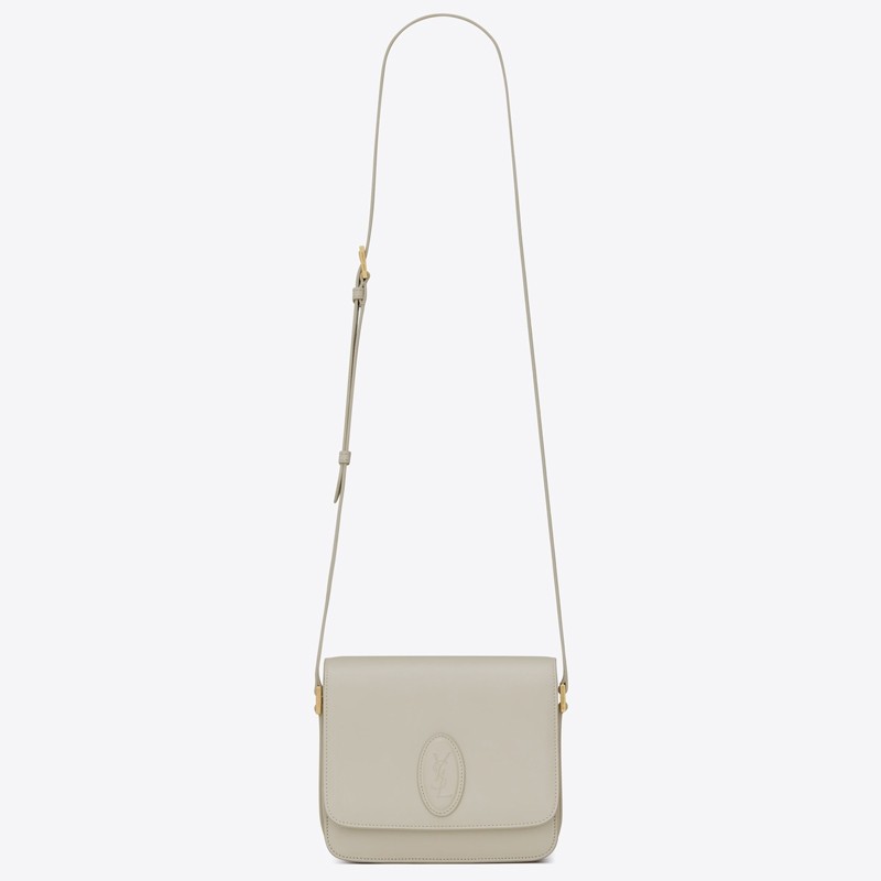 Sa**t Lau*nt le 61 small saddle bag in white leather