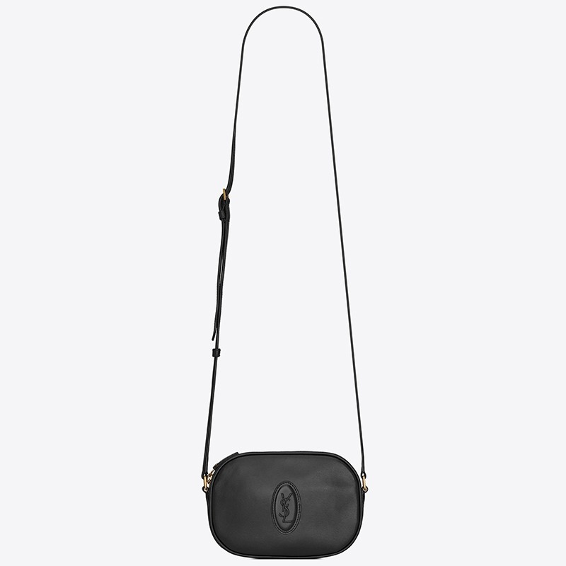 Sa**t Lau*nt le 61 camera bag in black leather