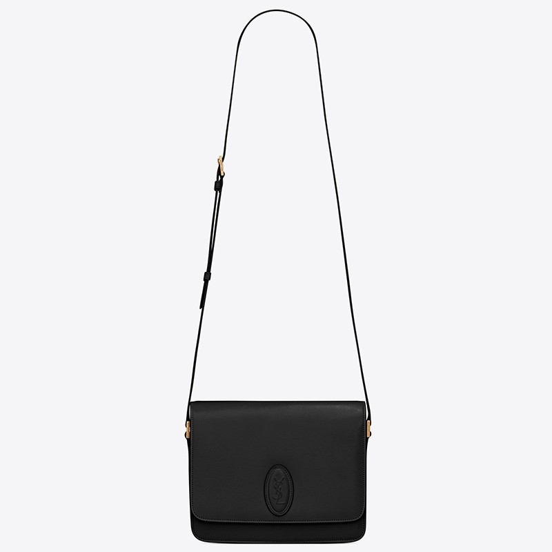 Sa**t Lau*nt le 61 medium saddle bag in black leather