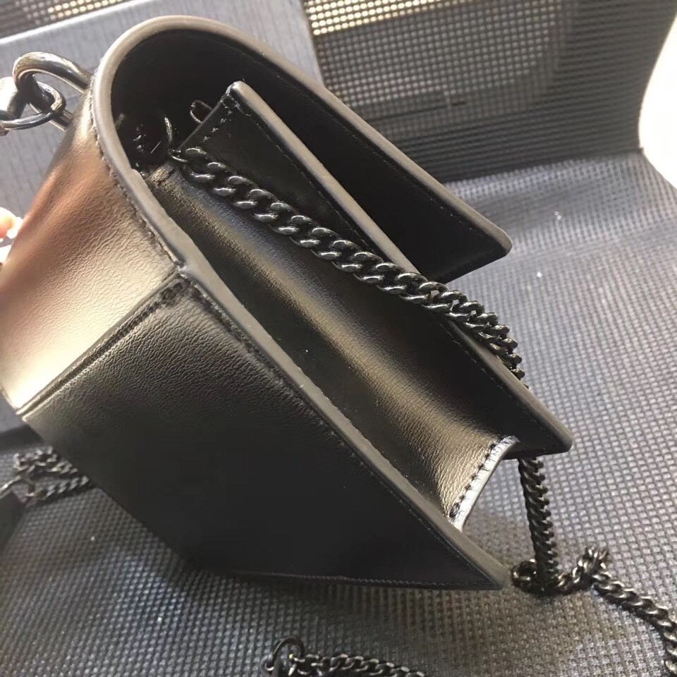 Sa**t Lau*nt woc sunset chain wallet all black