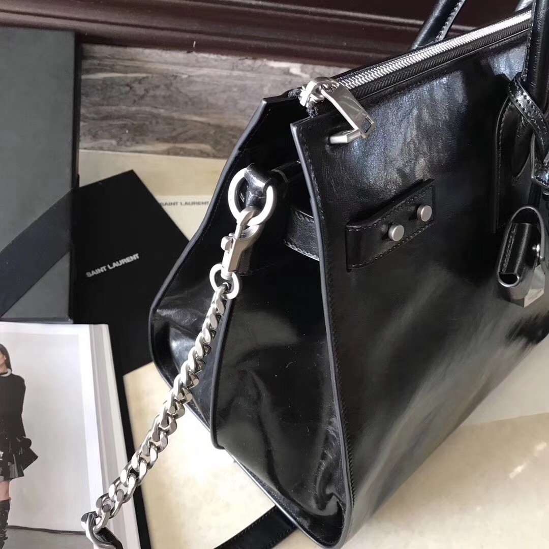 Sa**t Lau*nt sac de jour souple 36 duffle black bag