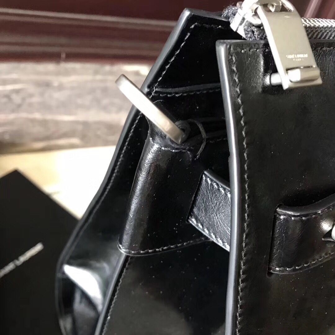 Sa**t Lau*nt sac de jour souple 36 duffle black bag