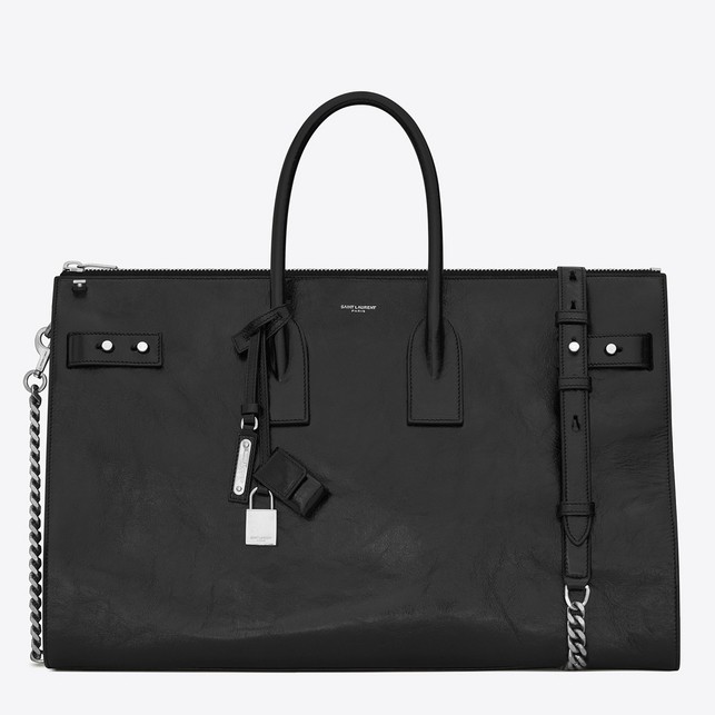 Sa**t Lau*nt sac de jour souple 36 duffle black bag