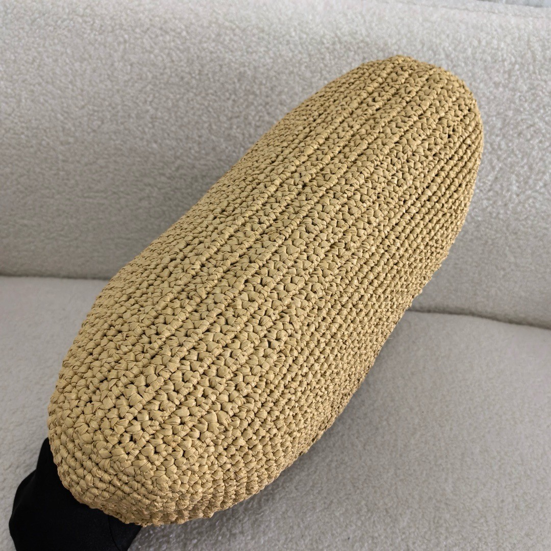 Sa**t Lau*nt icare maxi shopping bag in naturel raffia