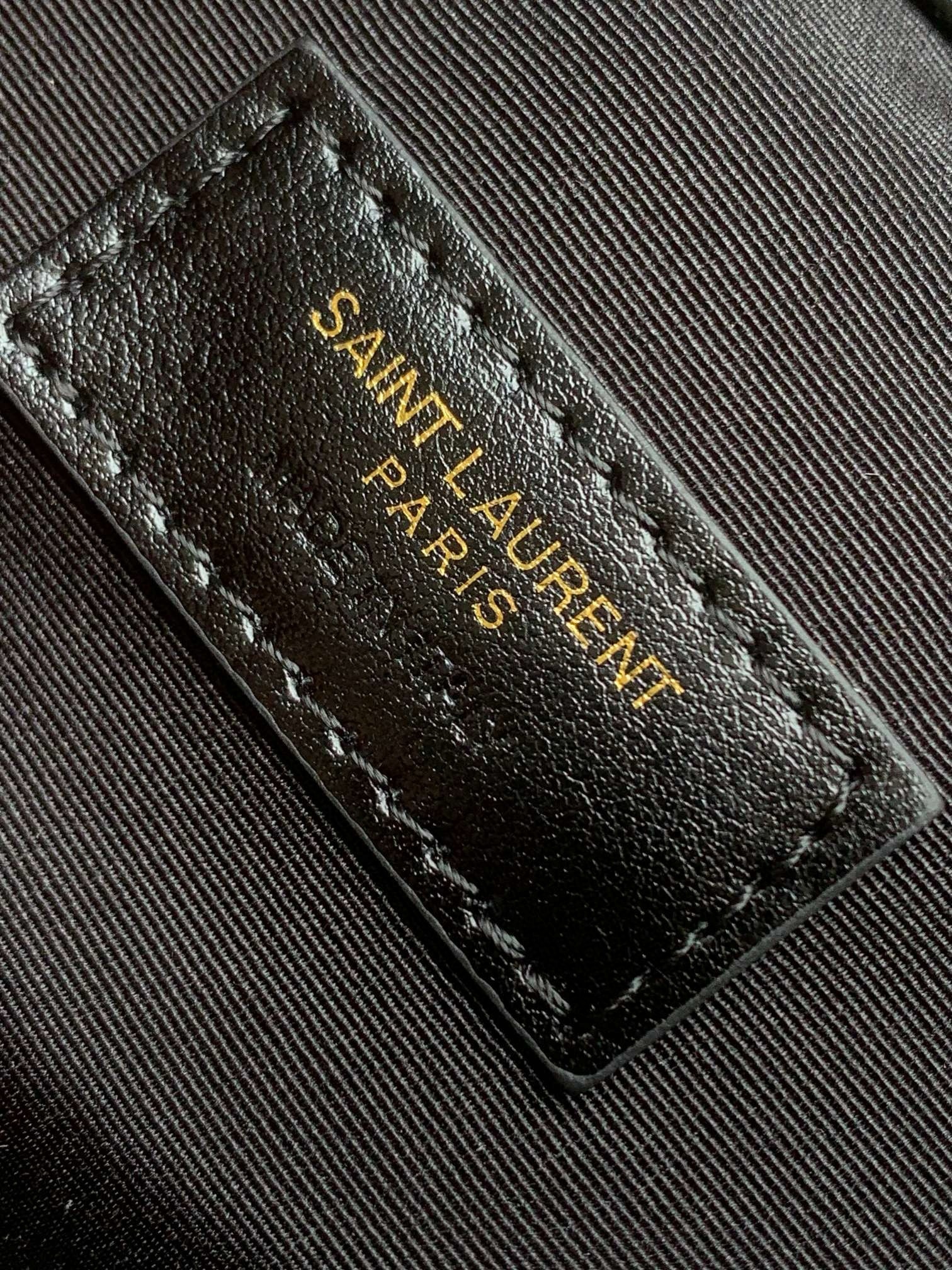 Sa**t Lau*nt jamie 4.3 pochon bag in black lambskin