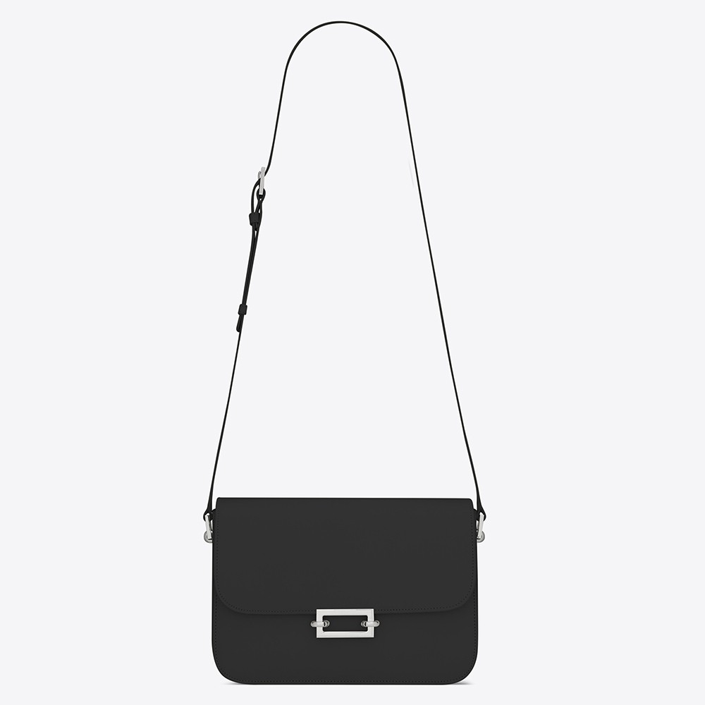 Sa**t Lau*nt le pave bag in black calfskin