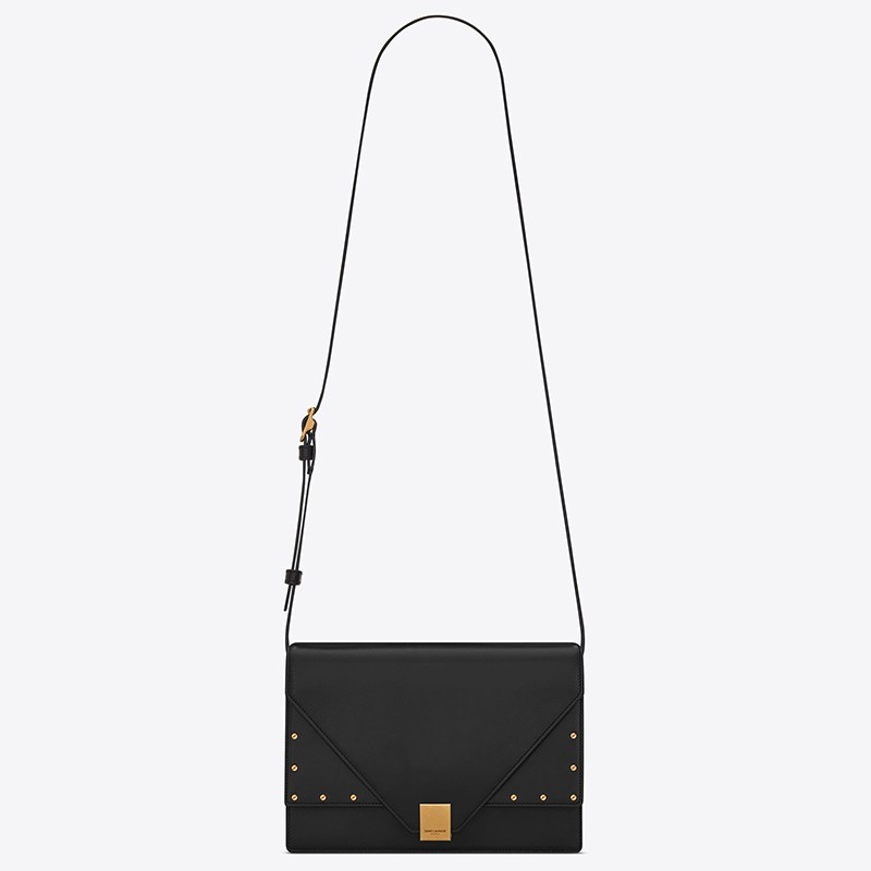 Sa**t Lau*nt margaux satchel bag in black leather