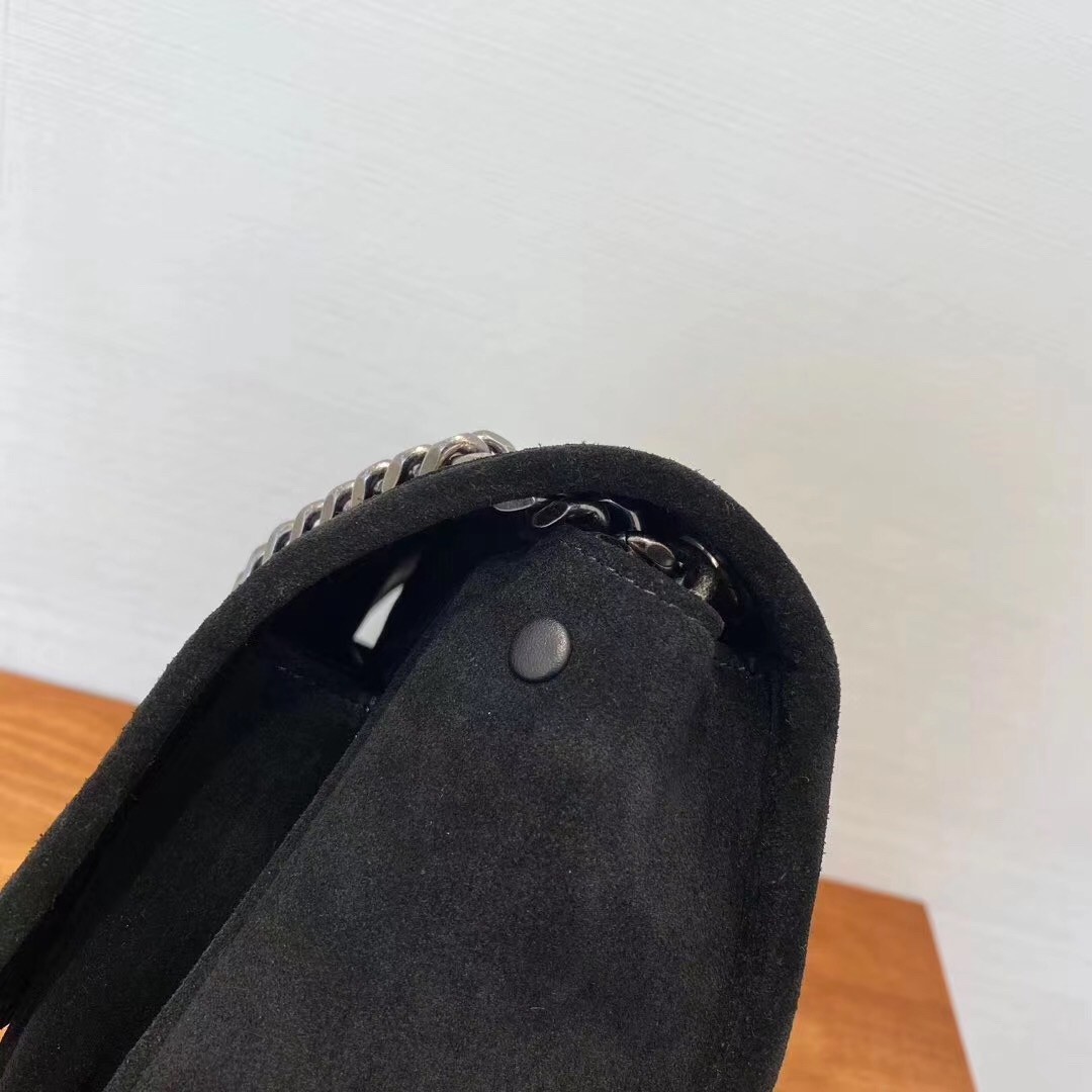 Sa**t Lau*nt medium niki bag in black suede