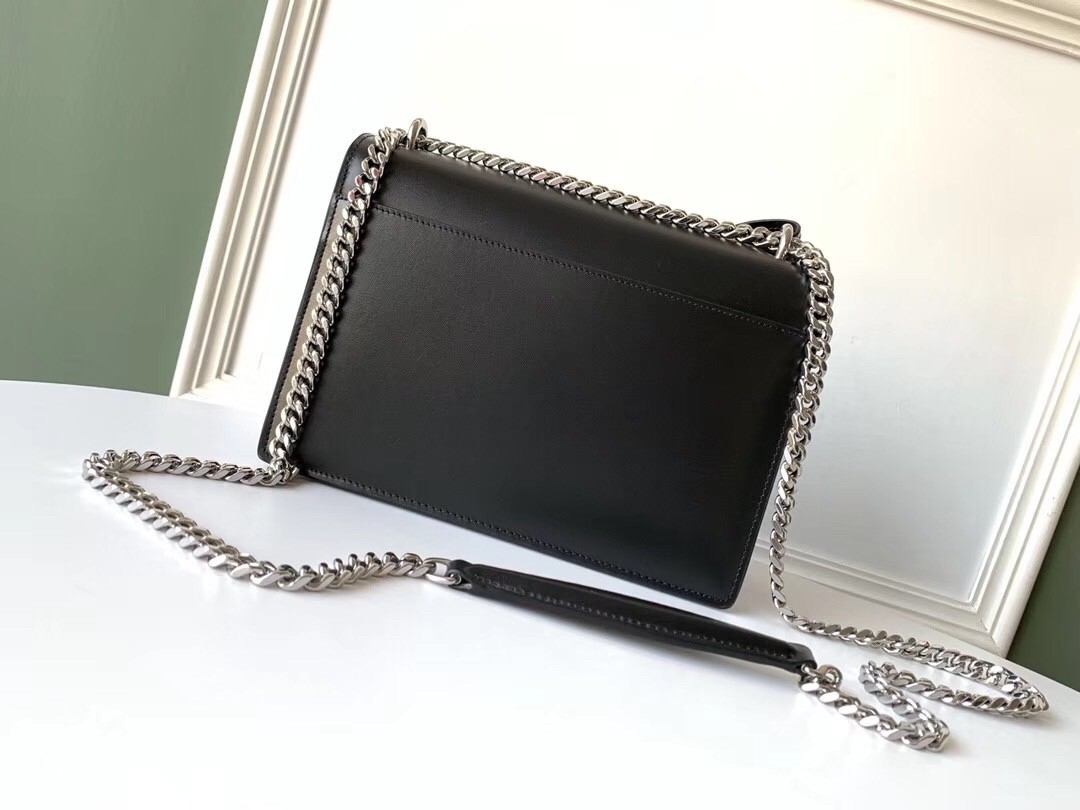 Sa**t Lau*nt sunset medium bag in noir calfskin