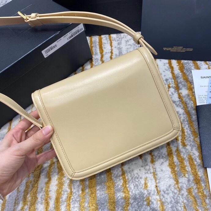 Sa**t Lau*nt solferino small bag in beige calfskin