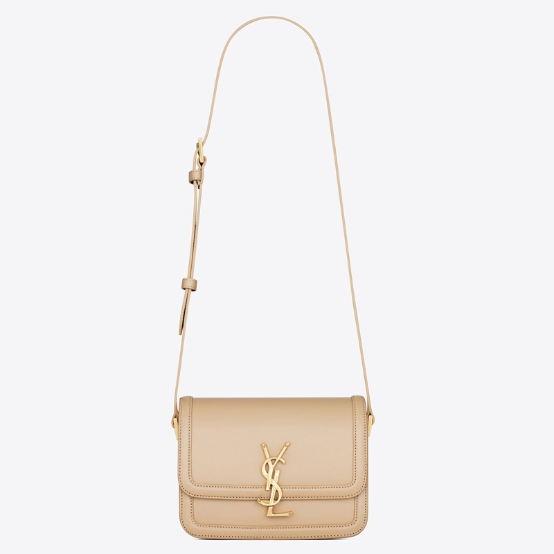 Sa**t Lau*nt solferino small bag in beige calfskin
