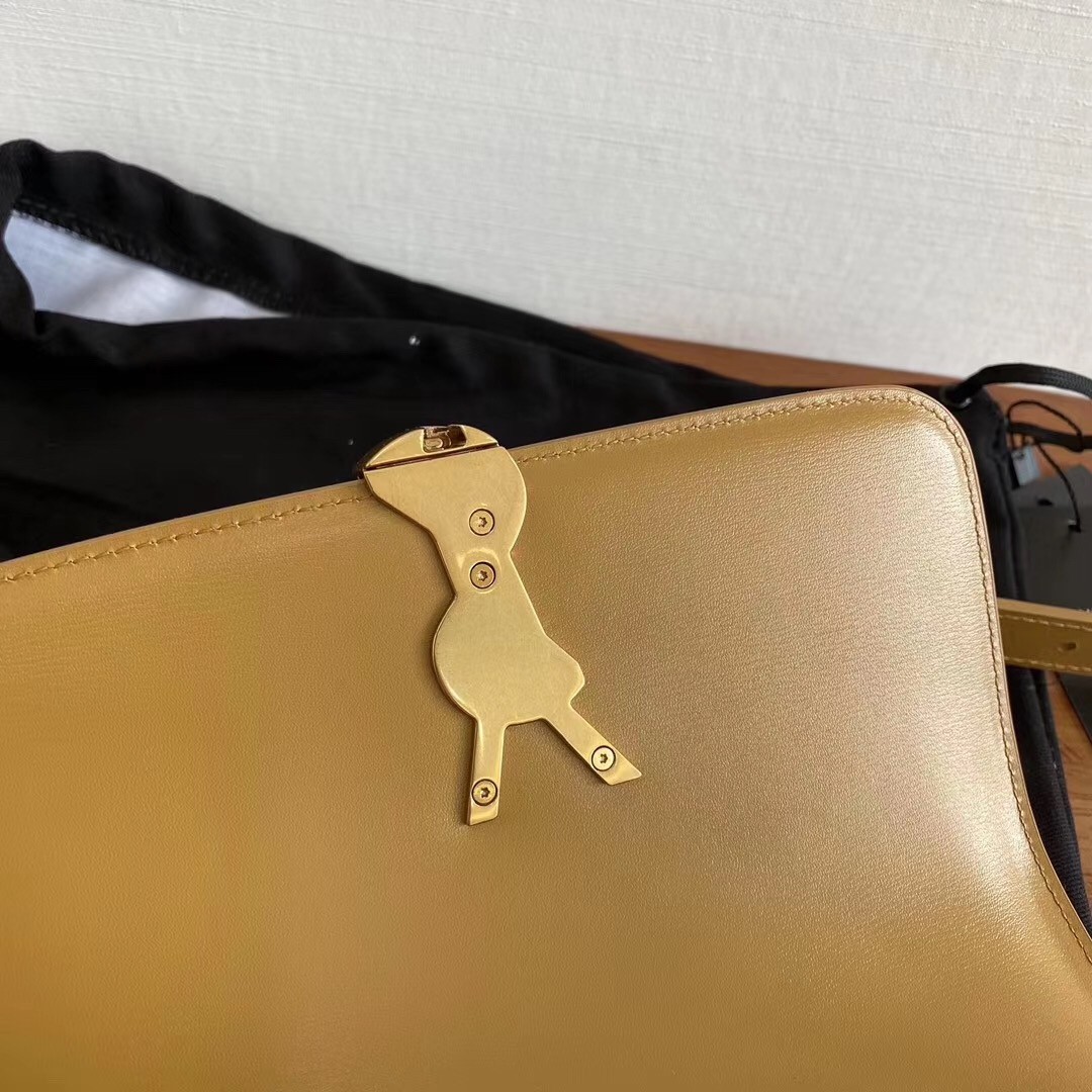 Sa**t Lau*nt solferino small bag in brown calfskin