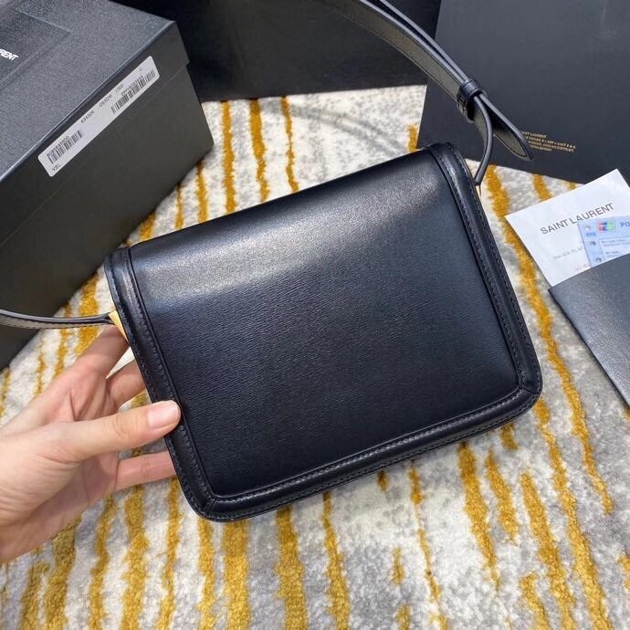 Sa**t Lau*nt solferino small bag in black calfskin