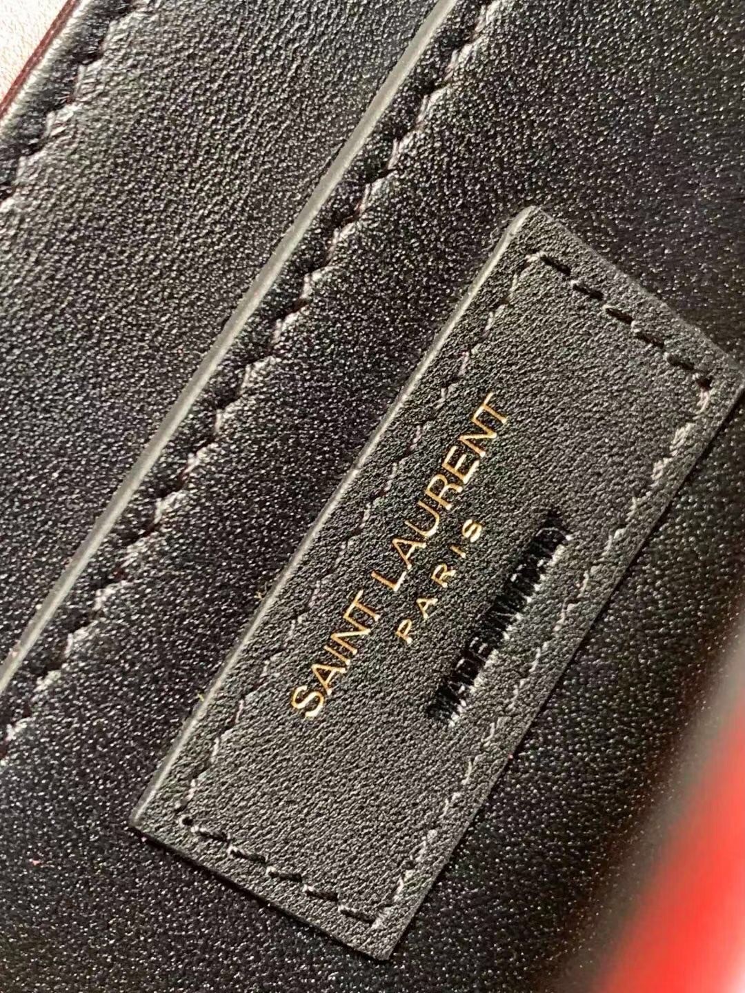 Sa**t Lau*nt solferino medium bag in red calfskin