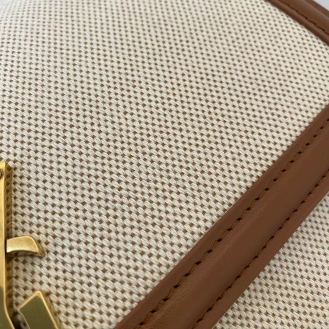 Sa**t Lau*nt solferino medium bag in canvas with calfskin